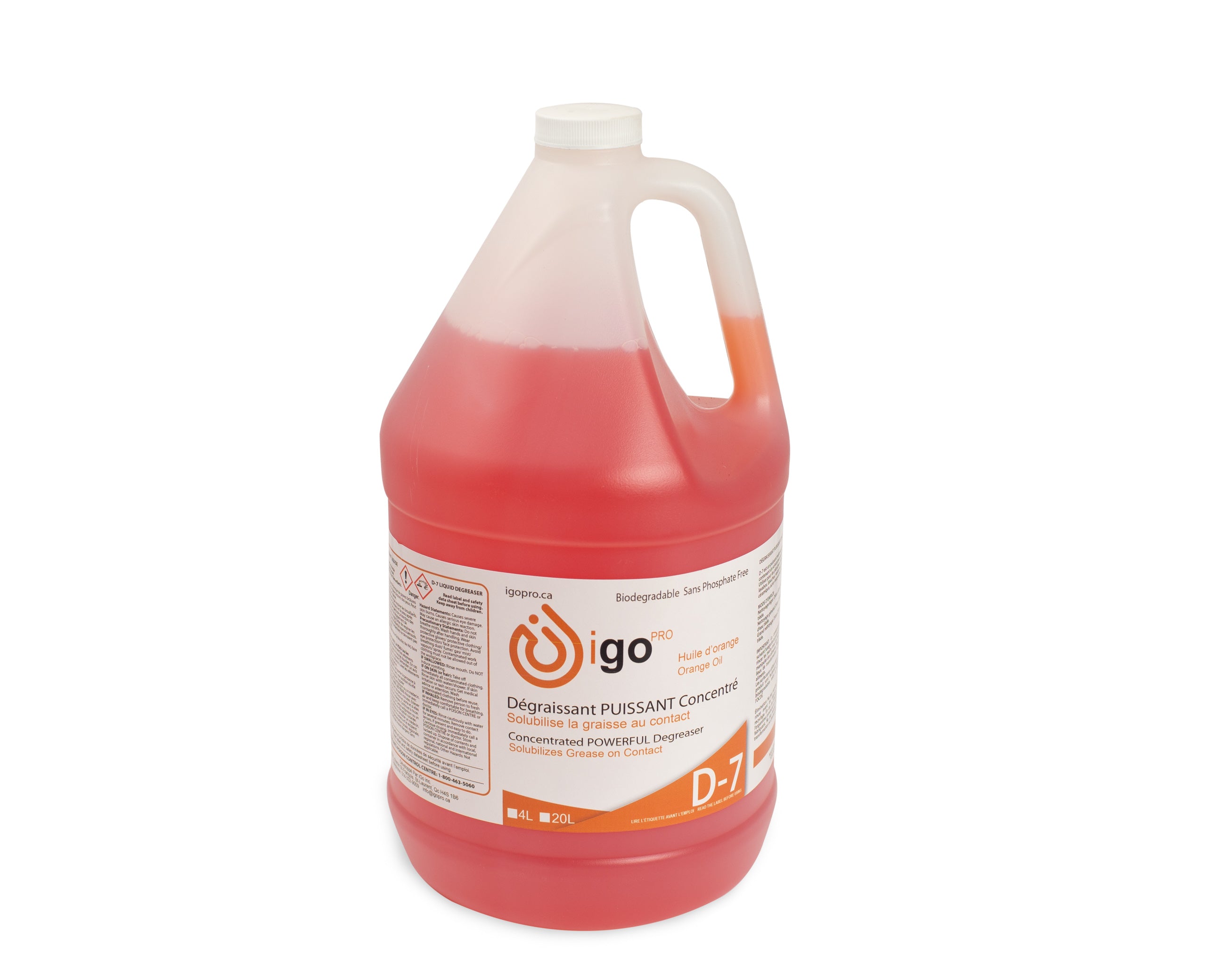 Dégraissant puissant concentré IGO PRO D-7 4L