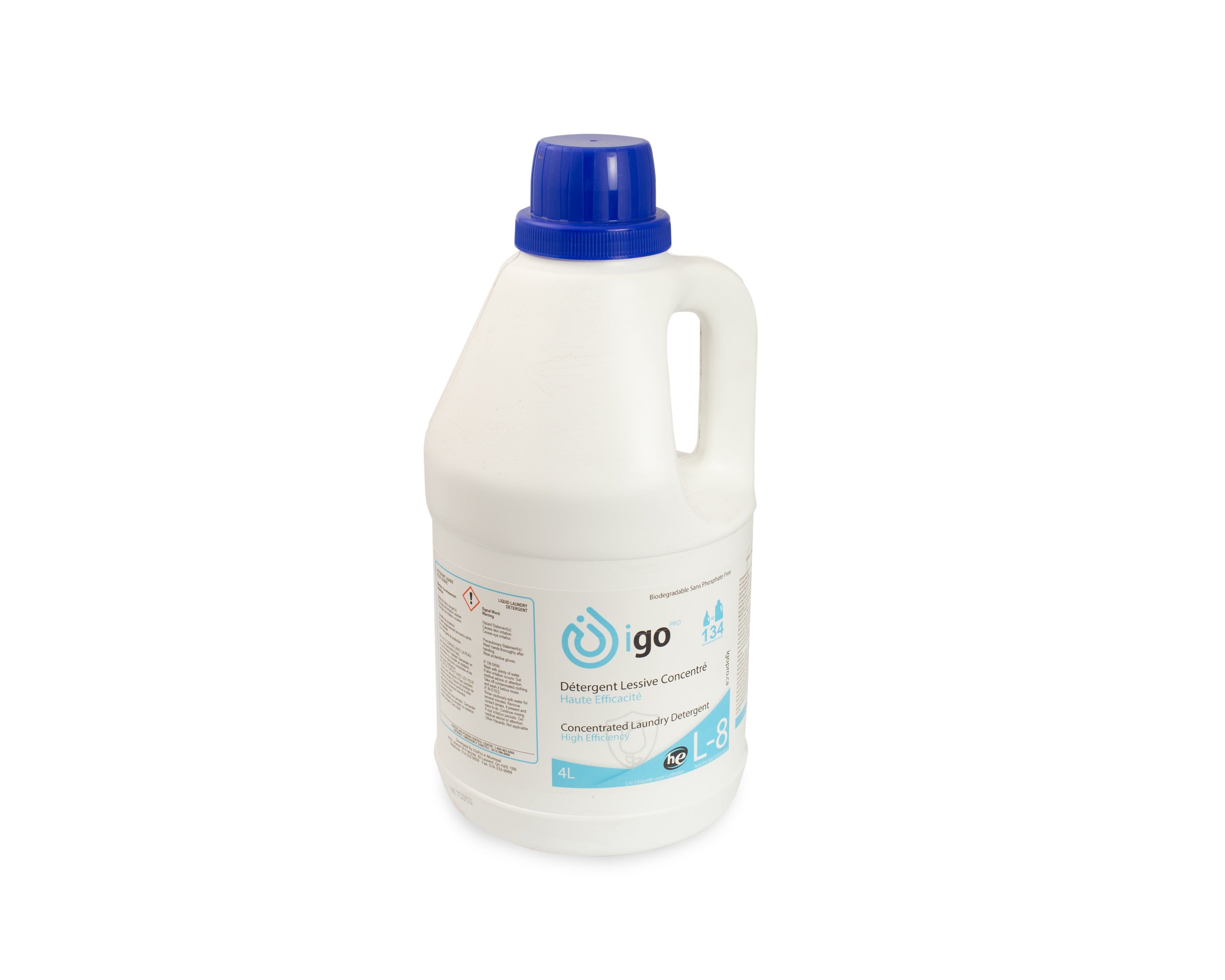 Détergent lessive concentré haute efficacité IGO PRO L-8 4L